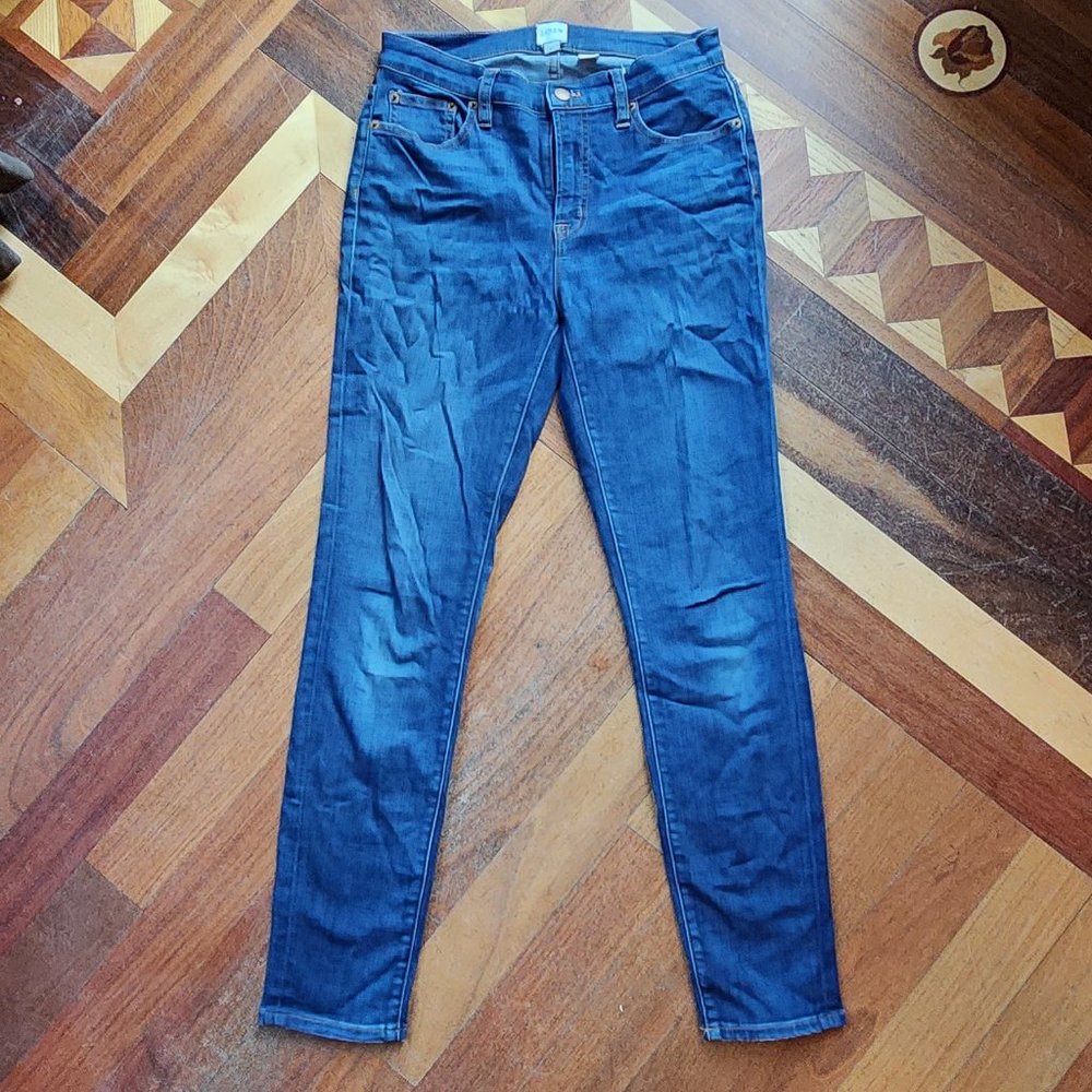 J.Crew Dark Wash Skinny Jeans Size 27 - Picture 4 of 13